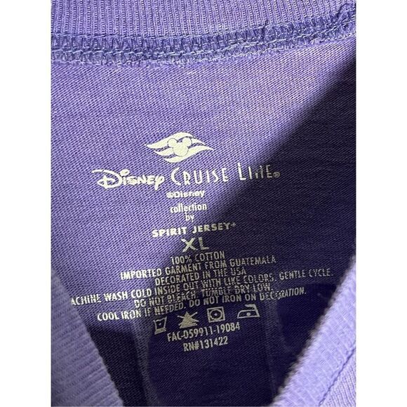 Disney Cruise Line Spirit Jersey Puff Print Glitter L/S Shirt - Picture 6 of 6